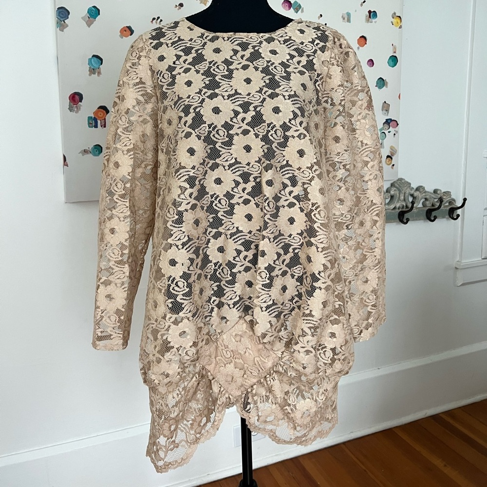 Vintage Lace Tunic Top